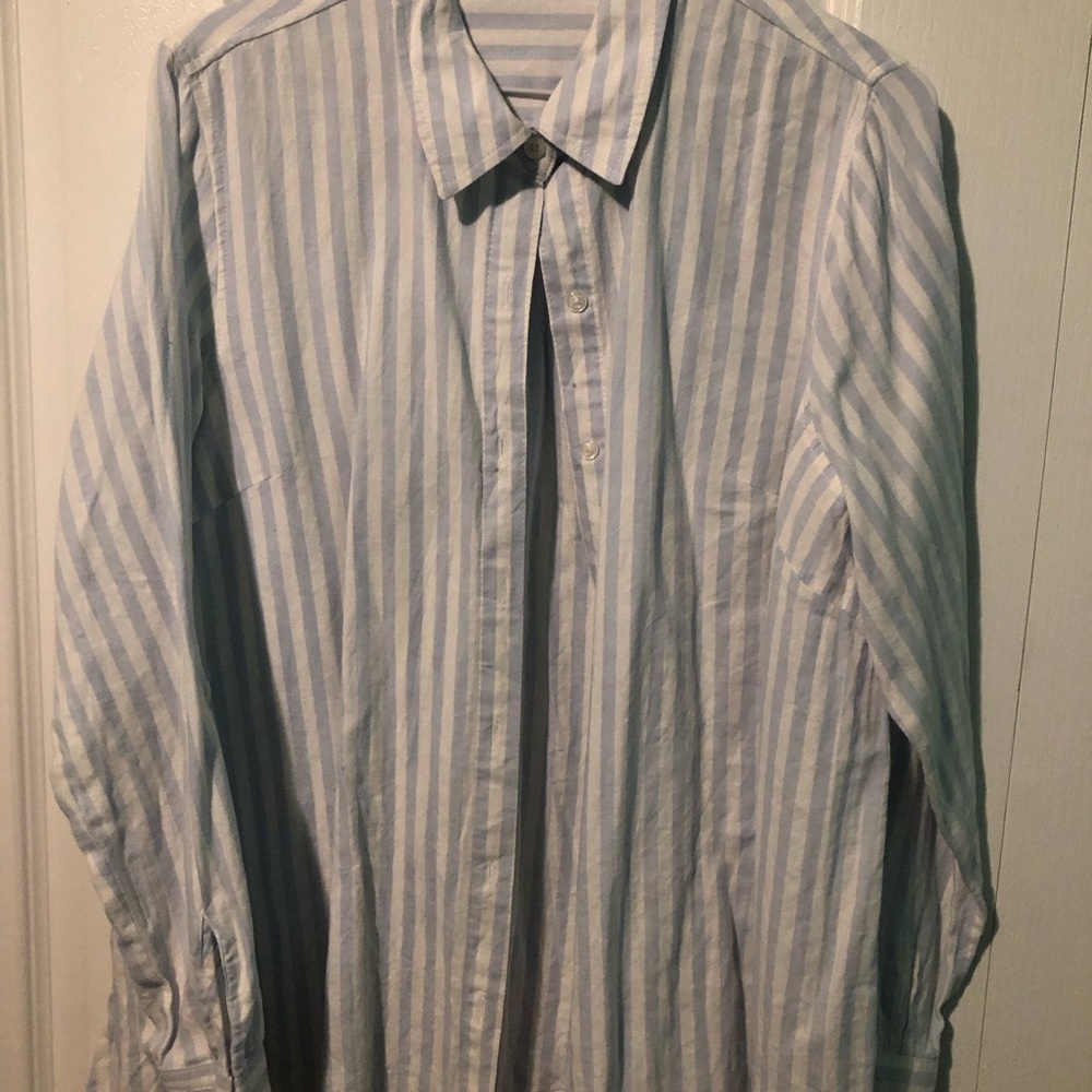 Zac & Rachel Blue and White Striped Shirt